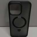 TORRAS Magnetic Ostand for iPhone 15 Pro Max Case, Military Grade Drop Tested, Compatible with MagSafe, Built in Kickstand, Translucent Slim Back Soft Edge 6.7 inch 2023, Frost Black