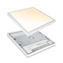 Mcacggo 2x2 FT Surface Mount LED Panel Light Dimmable & 3 Color Selectable 3000K/4000K/5000K - 40W 24x24 Inch LED Flush Mount Ceiling Light Low Profile, 100-277V, Bright 4400LM, ETL Listed, 2 Pack