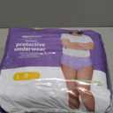 Amazon Basics Postpartum Incontinence Underwear for Women, Maximum Absorbency with Bladder Leak Protection, Fresh Protection, Disposable, Large, Lavender, 18 Count