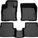 SMARTLINER Custom Fit All Weather 2 Row Floor Mat Liner Set Compatible with 2022-2025 Ford Maverick