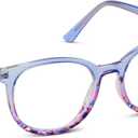 Peepers Blue Light Reading Glasses for Women +1.50, Blue, That's a Wrap