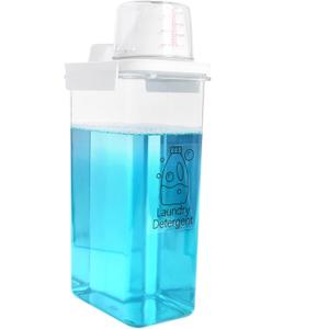 Liquid Laundry Detergent Dispenser 78 OZ Laundry detergent Container with 6 Removable Labels Liquid Detergent Dispenser for Softener Bleach Powder Soda