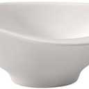 Villeroy & Boch New Cottage Special Serve Salad Collection Small Dip Bowl, 4.75 x 3 in, Small 2.75 oz Capacity, Premium Porcelain, Made in Germany, Rich, Creamy White