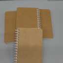 Bright Creations Mini Kraft Notebooks, Unlined A6 Spiral 90-Sheet Plain Journal (3.5x5.5 In, 6 Pack)