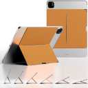 Adhesive Tablet Holder, Flat Invisible iPad Stand, Adjustable Universal Stand for Tablets Up to 10.8-11 Inches (Yellow)