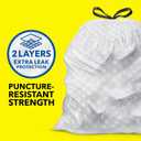 Glad ForceFlex Tall Kitchen Drawstring Trash Bags, 13 Gal, Fragrance Free, 110 Ct (Package May Vary)