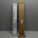 Aluminum Mini Blinds for Indoor Windows Cordless 1In No Holes 100% Privacy Protection L-Shaped Slats Room Darkening Horizontal Window Blinds for Office,Home, White, Size: 21"W x 64"H