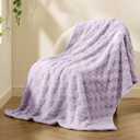 Bedsure GentleSoft Twin Blanket for Bed - Purple Super Soft Cozy Mothers Gifts Day Blankets, Cute Fuzzy Fleece Throws for Bedroom Couch for Girls, Lavender Fog, 60x80 Inches