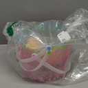 Zcaukya Easter Buckets for Egg Hunt, Set of 3 Clear Kids Easter Baskets with Handles, Empty Plastic Easter Pails for Easter Party Favors, Green, Blue, Purple