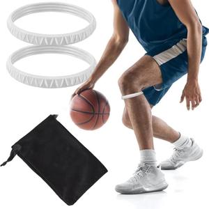 2 Pack Patella with Knee Brace for Patella Tendon Pain Relief - Knee Brace for Tendonitis Jumper Running Sports Basketball Men Women Knee with Patella Support (White)