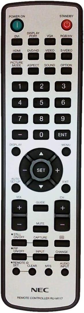 NEC RU-M117 Remote for P401 / V552 / V652