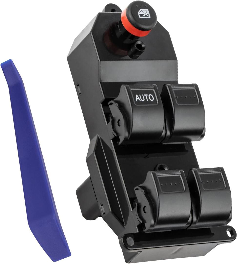 Driver Side Master Power Window Switch Fit for Honda CR-V 2002-2006, 20 Pins, Replaces OEM 35750-S9A-305, DWS514, 1S3090