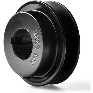 MINERGUY AK25-7/8 Mechanical V-Belt Pulleys, 2.5" OD 7/8" Fixed Bore, Single Groove, Cast Iron, for 3L, 4L, A, AX V-Belt