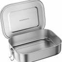 G.a HOMEFAVOR Stainless Steel Bento Lunch Box - Leak-Proof Metal Bento Box, Large Food Container with Lock Clips, Snack Container, Dishwasher Safe, 1400 ml/47 oz