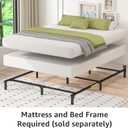 Amazon Basics Sturdy Smart Box Spring Bed Base, 7-Inch Height Mattress Foundation, Tool-Free Easy Assembly, Full, 74" x 53" x 7", White