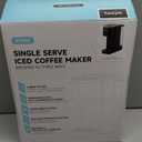 Tastyle Single Serve Coffee Maker, Iced and Hot Coffee Machine for K Cup & Grounds, Compact Design, 40oz Removable Water Reservoir, 6 to 24 Oz Brew Sizes, Fits 7.3" Travel Mug, Black