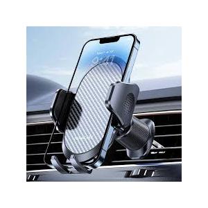 Miracase Phone Holders for Your Car with Metal Hook Clip, Air Vent Cell Phone Stand Car Mount, Universal Automobile Cradle for Garmin GPS Fit iPhone Android and All Smartphones, Dark Black