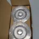 Upgraded 3 in 1 Kitchen Sink Drain Strainer, Magic Sink Stopper, Stainless Steel Anti-Clogging Sink Basket/Brass Pop-up Core/Fast Drainage for US Standard 3-1/2 inch Drain(2 Pack)