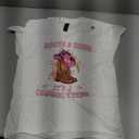 Boots and Bling its a Cowgirl Thing Rodeo Love Country Girls T-Shirt Size L Youth
