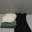 Real Essentials 3 Pack: Women's Ultra-Soft Flowy Maxi High Waisted Long Skirts S