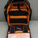 Tool Backpack Bag With Wheel, Heavy Duty Rolling Tool Backpack Hvac On Wheel Tool Bag For Men, For Electrician Construction Work Jobsite, Large Tool Organizer Men With Molded Base & Combination Lock