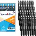 Paper Mate InkJoy Gel Pens, Retractable, Medium Point (0.7mm), Black, 36 Count - Office Supplies, Journaling, Note Taking