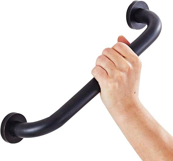Brass Shower Grab Bar, Oil Rubbed Bronze Support Bar Bathroom Hand Rail for Handicap Elderly Injury Senior Assist Bar Wall Concealed Mount Handle Safety Home Care
