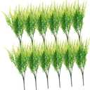 12pcs Artificial Ferns Stems Lifelike Faux Greenery Bushes Plants for Home Decor Indoor Decorative Fake Ferns Crafts