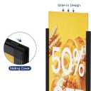 KOOV Sign Holder Floor Stand, 2-In-1 Dual Size 22" × 69" & 22" × 28" Aluminum Alloy Poster Stand for Display, Sign Stand for Business, Office, Trade Show, Mall Advertising (Frame Only)