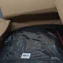 Coverado Car Seat Covers Full Set, Automotive Front and Rear Seat Covers with Backrest, Nappa Leather Car Seat Protectors Waterproof, Universal for Most Vehicles,Black (Black&Red(Lumbar Support))