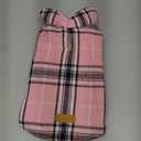 Kuoser Warm Dog Coat, Waterproof Dog Coats for X-Small Dogs, Adjustable Durable Doggie Winter Jacket Reversible Cozy Puppy Cold Weather Apparel from Small to Large Breed, Pink XS