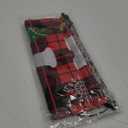 Christmas Decorations Red Black Buffalo Plaid Sign Set for Festival Merry Christmas Door Banner | Outdoor Yard & Front Porch | Indoor & Outdoor Xmas Decor for Home, Wall, Front Door, Yard, and Garage