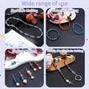 2 x 400 Pcs 6mm Assorted Colors Rondelle Glass Crystal Beads Loose Craft Bead for Bracelet Necklace Earring Keychain DIY Jewelry Making, White -Amber