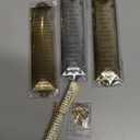 Garybank Set of 3 Mezuzah - Pewter Mezuzahs with Scroll for Door, Jewish Gifts, House Warming Blessing, 5.31 inch/13.4 cm