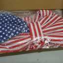 4th of July Decorations Outdoor - 6.5FT Giant Patriotic Bow - Fourth of July Memorial Day Patriotic Decor - Stars and Stripes Hanging Bow for Independence Day 250th Anniversary Indoor Outdoor Decor