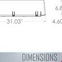 TayMac DG30 Air Deflector, 30.25-Inch, Clear