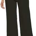 DAOAO Wide Leg Jeans for Women Trendy High Waisted Flare Jeans Cropped Pants Stretchy Baggy Medy, M