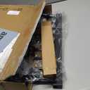 Dog Gate Indoor,18"-45" Adjustable Extra Wide Metal Short Dog Gate to Step Over, 14" Tall Small Pet Gate with 3 Extension Kits, Pressure Mounted for Doorways & Stairs Black