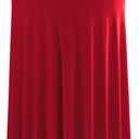 iEventStar 30 inches 32" Highboy Cocktail Round Stretch Spandex Table Cover Table Skirt High Top Tablecloth (30" - 32" x 43", Red)