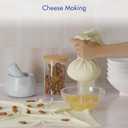 4 Yards Reusable Cheesecloth, Grade 100, Cheese Cloth for Straining Craft, 100% Cotton Unbleached Muslin Cloth Strainer for Cooking, Baking, Juicing, Cheese Making