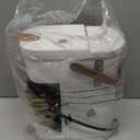 Tastyle Single Serve One Cup Coffee Maker, for K Cups and Grounds, Mini Coffee Maker with Portable Handle, 6 to 12 Oz Brew Size, for Travel, Camping, Office, RV and Dorm, 120V, White and Brown