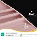 NICETOWN 100% Blackout Pink Curtains for Girls Room 2 Panels, W42 x L63 in per Panel, Privacy Protection & Thermal Insulated Grommet Window Drapes for Nursery Bedroom