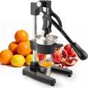 Manual Cast Iron Juicer, Commercial Lemon Squeezer, Professional Citrus Juicer, Ideal for Extracting Juice From Lemons, Oranges, and Grapefruits. Easy to Clean. (Black)