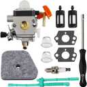 FS90R Carburetor for Stihl FC90 FC95 FC100 FC110 FS87 FS90 FS100 FS100RX FS110 FS110R FS130 FS130R HT100 HT101 HT131 HL90 HL100 HL100K KM90R KM100 KM110R KM130R Trimmer C1Q-S174