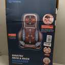 COMFIER Massager Chair with Heat, Shiatsu Neck Back Massager Portable with Compression & Rolling,Massage Chair Pad for Neck & Back for Muscle Tension Relief