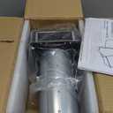 3 Inch Dryer Vent Cover Wall Vent Hood with Screen and Damper,Outdoor Dryer Vent Covers Outside Exhaust Vent Cover for Duct Air Ventilation,Wall Mount Extractor Vent Cap,Galvanized Steel, Black