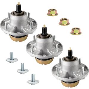 AM144377 Deck Spindle Assembly Fit for John Dee re Mower, AM124498 Spindle Compatible with John Dee re X530 X300 X540 Z425 LT133 LT155 LT166 LX280 Mower, Replace AM135349 AM131680 AM144377, 3 Pack