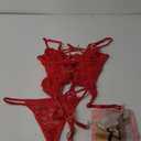 Women's Lingerie Two Piece Bikini Set, Red, M