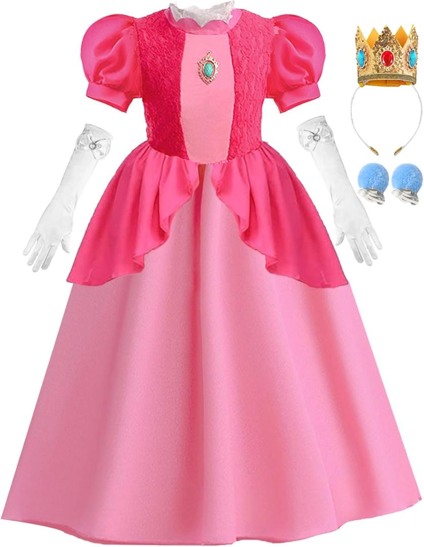 iTVTi Princess Costume for Little Girls with Accessories Halloween Carnival Costumes for Kids (3-4 Years)
