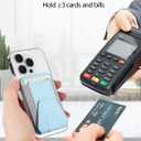 2 x Miroddi for Magsafe Wallet Stand, Magnetic Phone Wallet for iPhone 16/15/14/13/12 Series, Leather Magnetic Cards Holder, Fits 5 Cards, RFID Blocking, Slim, Blue